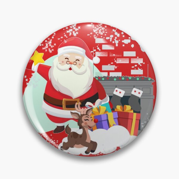 Aperçu de l'œuvre Père Noël dans la cheminée créée et vendue par Cursed-Creative.