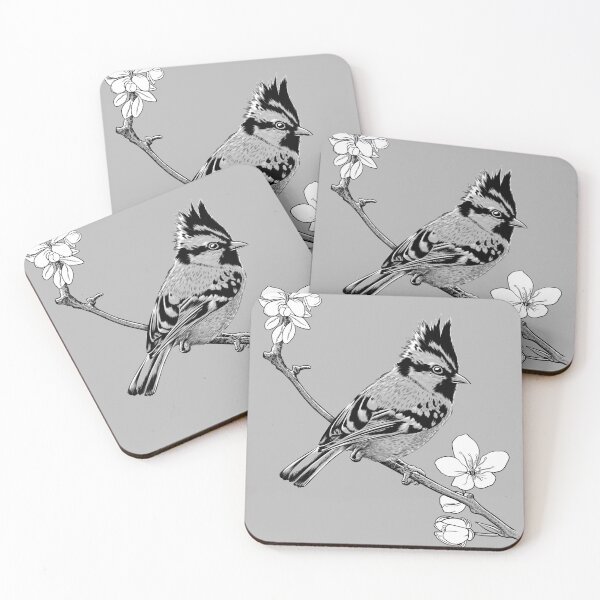 Item preview, Crested sparrow on a branch designed and sold by albertocubatas.