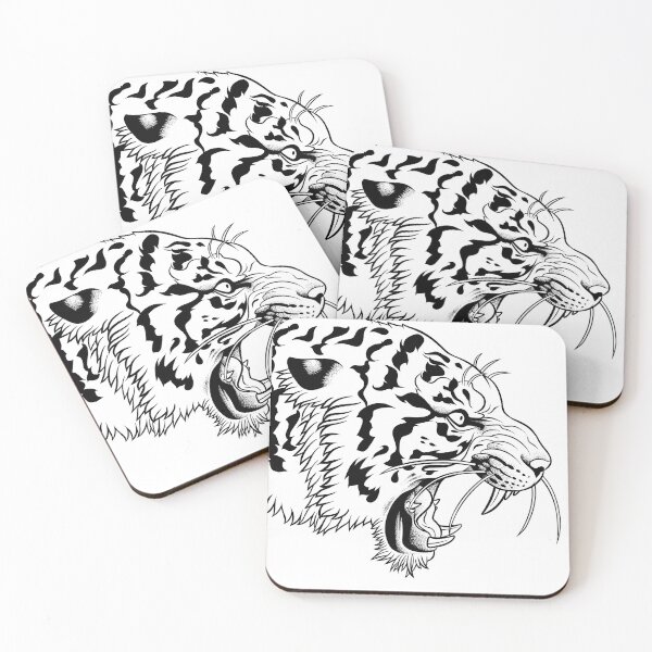 Item preview, Angry tiger with India ink designed and sold by albertocubatas.