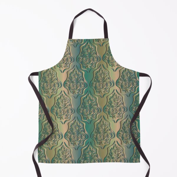 Item preview, Damask style pattern on a blue metal gradient background. designed and sold by Natalya Alexandrou.
