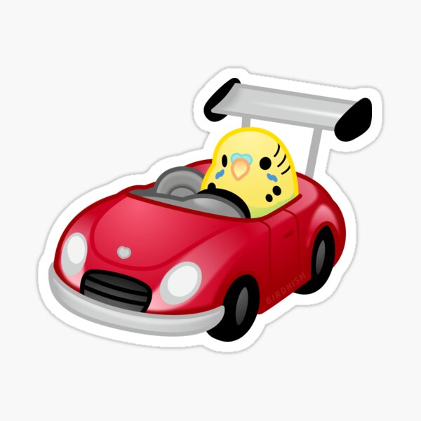 Item preview, Chubby Race Car Budgie designed and sold by birdhism.