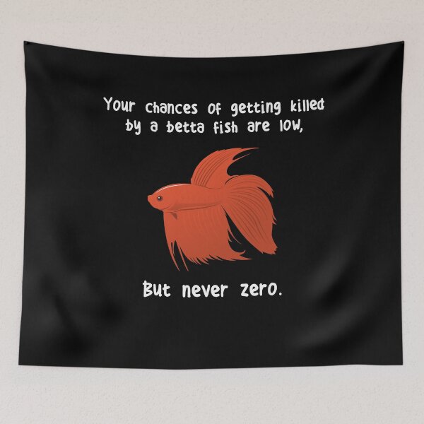 Item preview, Betta Fish Never Zero designed and sold by Clara Hollins.