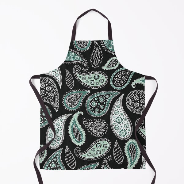Item preview, bandana, paisley bandana, grey black bandana, paislry pattern designed and sold by Nostrathomas66.