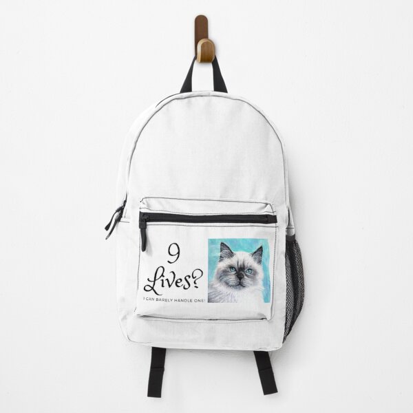 Item preview, 9 lives? I can barely handle one! Funny cat designed and sold by LukjanovArt.