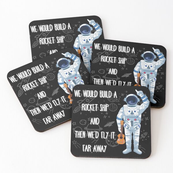 Item preview, We Would Build A Rocket Ship And Then We would Fly It Far Away designed and sold by QlickDesign.