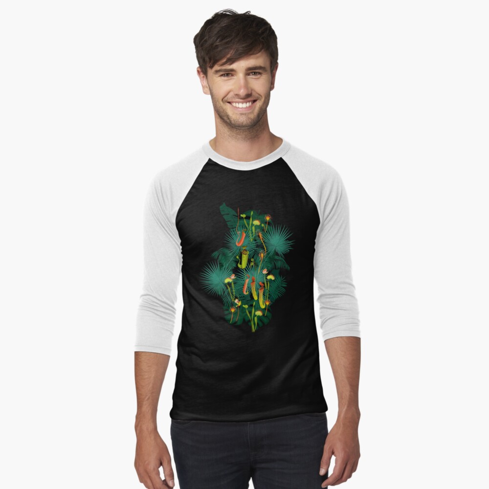 Vista previa del artículo con la obra «Camiseta ¾ estilo béisbol», diseñado y vendido por kobyakov.