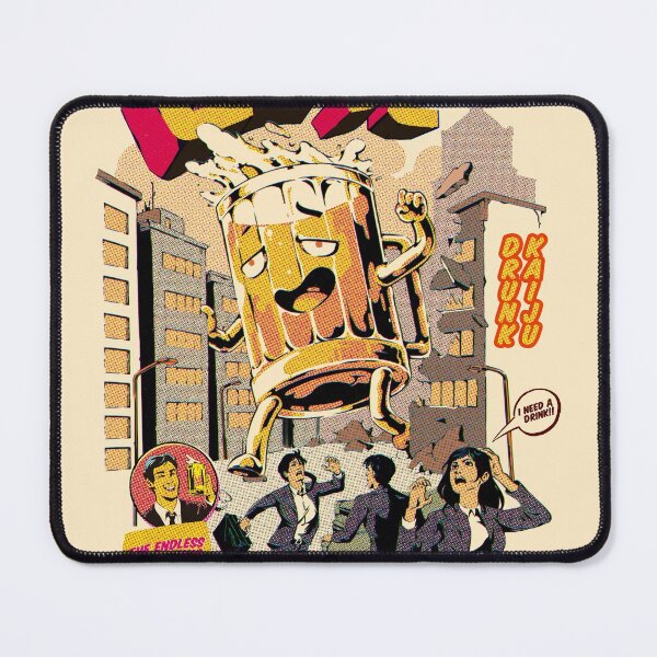 Item preview, Drunk Beer Attack designed and sold by Ilustrata®.