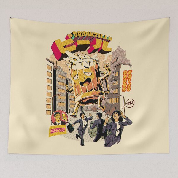 Item preview, Drunk Beer Attack designed and sold by Ilustrata®.