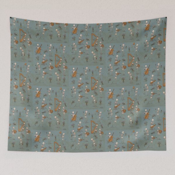 Item preview, musical skeleton pattern designed and sold by Atlas 101.