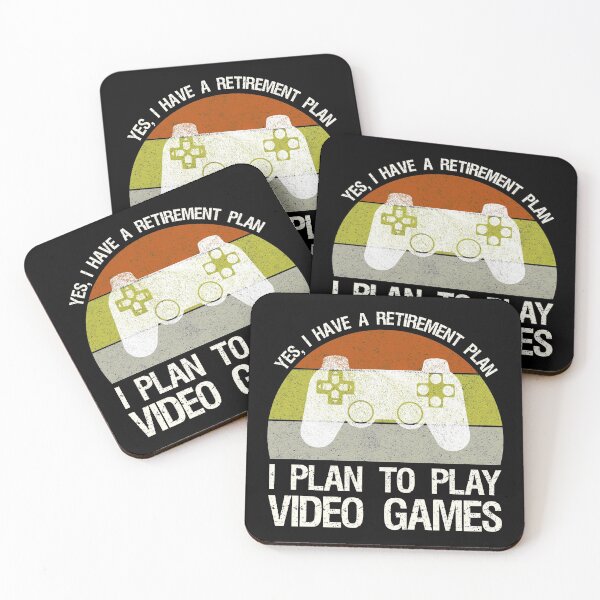 Item preview, Yes I Have A Retirement Plan - I Plan To Play Video Games designed and sold by Cat Lady Designs.