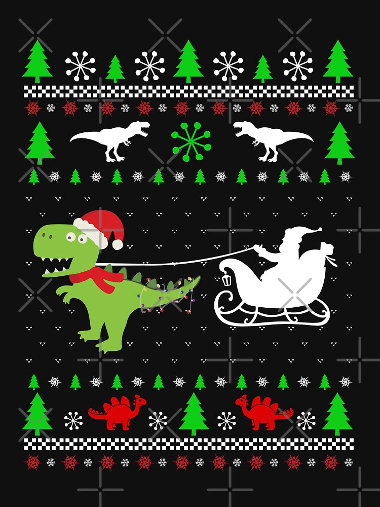 Discover Dinosaur Ugly Christmas Sweater Christmas Dinosaur Trex Dino Classic T-Shirt