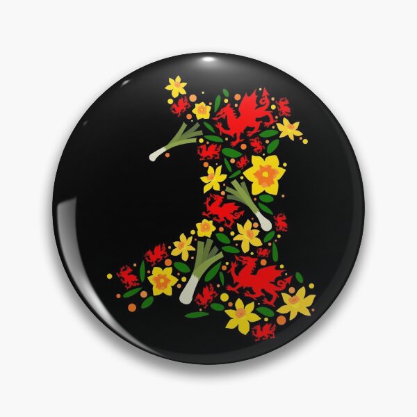 Item preview, Wales Map Welsh Dragon Daffodils Leeks Cymru St Davids Day designed and sold by juvajay.