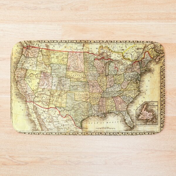 Item preview, Old Vintage USA Map of the Fifty States designed and sold by WanderingLife.