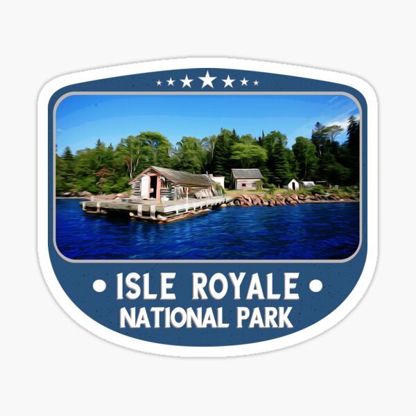 "Isle Royale National Park Michigan State Park" Sticker for Sale by