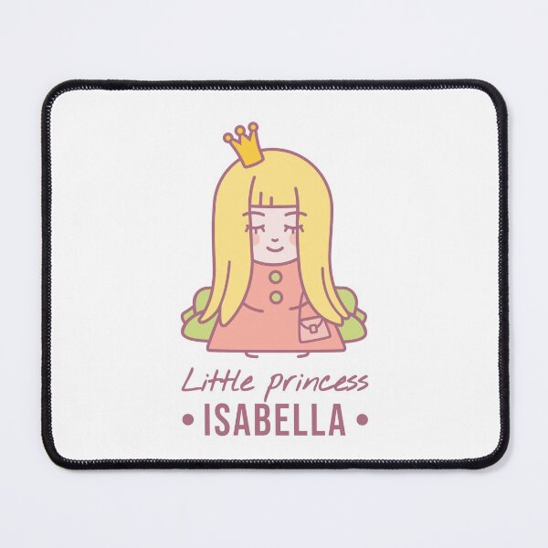 Item preview, Blonde girl with a crown on her head and a bag sits on the couch | Little princess Isabella designed and sold by AnnaRuz.