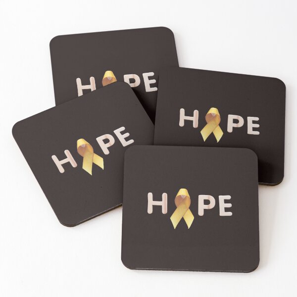 Item preview, funny-cute-gift idea-HOPE-hope shirt-leukemia shirts for women-leukemia shirts for men-leukemia cancer awareness-leukemia-cancer shirt-leukmia shirt-Yellow Cancer Ribbon designed and sold by Nicetyshop.