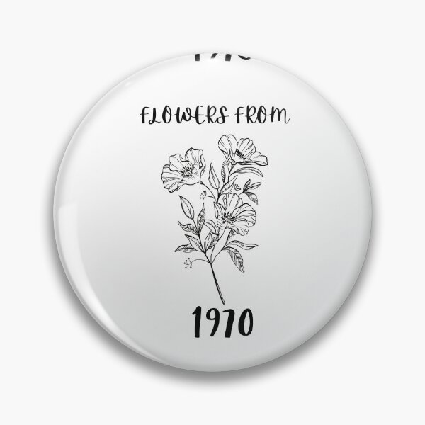 Item preview, Flowers From 1970 (black) designed and sold by FutureKolor.