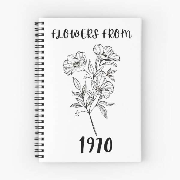Item preview, Flowers From 1970 (black) designed and sold by FutureKolor.