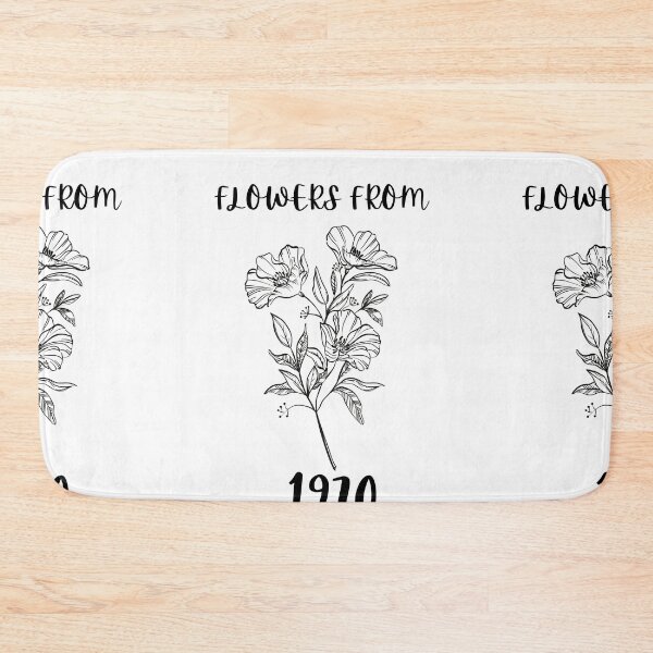 Item preview, Flowers From 1970 (black) designed and sold by FutureKolor.