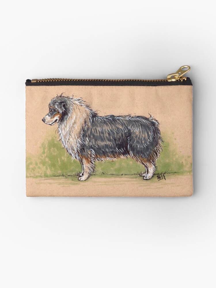 Vintage Dog Breed Pouch - Collie