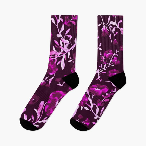 Item preview, Purple flowers and lilac leaves designed and sold by WzoryOzdobne.