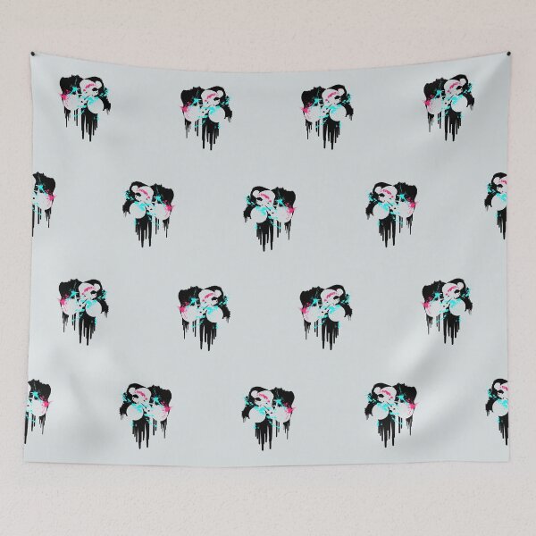 Item preview, Cyclist on Modern Road Bike in Graffiti Art Dark designed and sold by RabeDesigns.