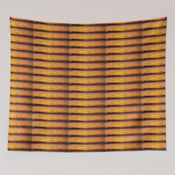 Item preview, Orange & yellow Sunrise Panorama seascape. designed and sold by sunnypicsoz.