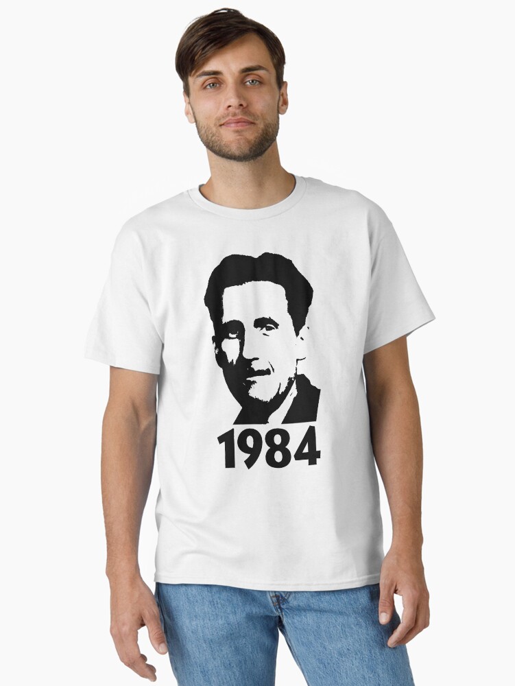 Thumbnail 2 of 7, Classic T-Shirt, George Orwell - 1984 designed and sold by thedrumstick.