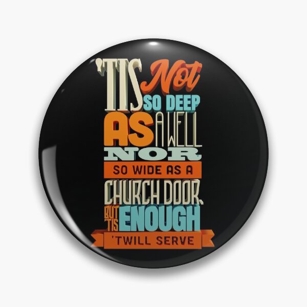 Item preview, "'Tis Not So Deep as a Well..." Shakespeare Quote 3D Type Design designed and sold by danielliamgill.
