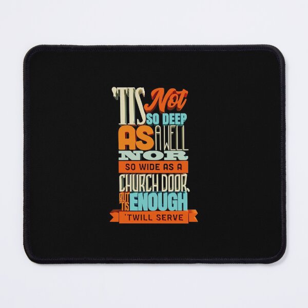 Item preview, "'Tis Not So Deep as a Well..." Shakespeare Quote 3D Type Design designed and sold by danielliamgill.