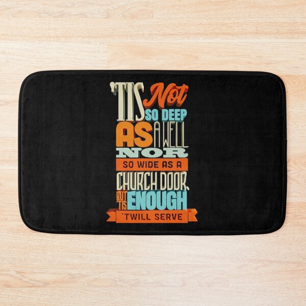 Item preview, "'Tis Not So Deep as a Well..." Shakespeare Quote 3D Type Design designed and sold by danielliamgill.