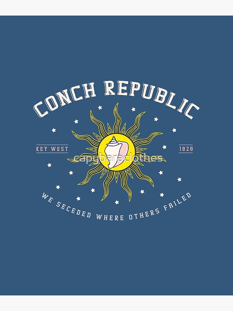 The Conch Republic Of Key West Florida Flag T-Shirt