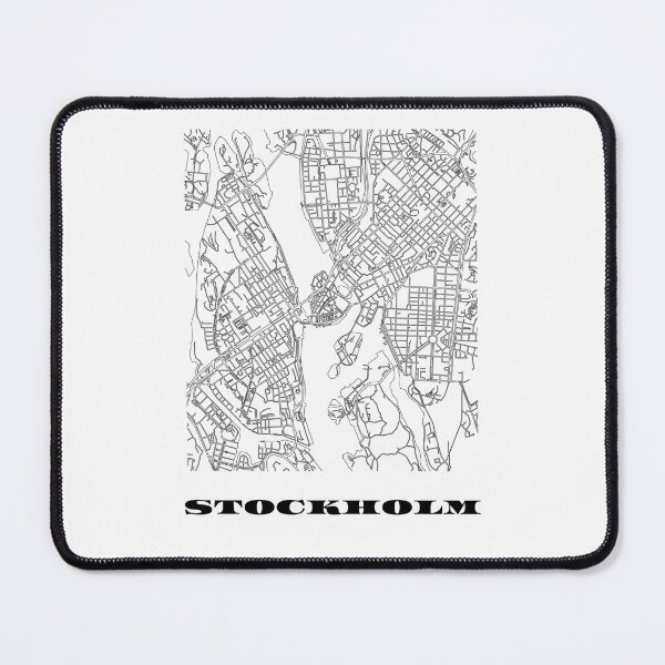 Item preview, Map of Stockholm, Sweden Minimalist Line Drawing designed and sold by Designedbysm.