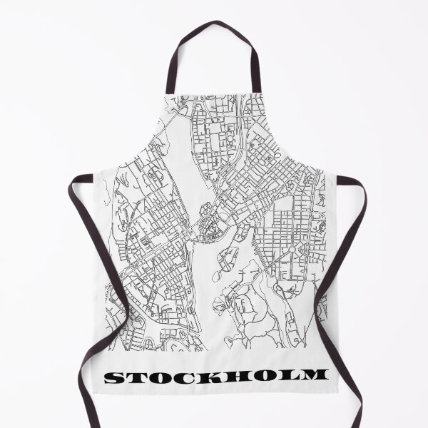 Item preview, Map of Stockholm, Sweden Minimalist Line Drawing designed and sold by Designedbysm.