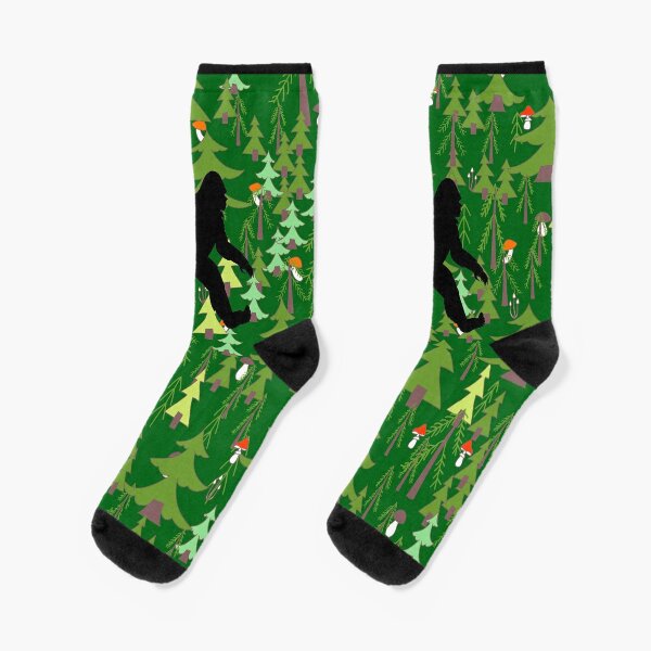 Bigfoot and Yeti Holiday Socks for Men - Shop Now