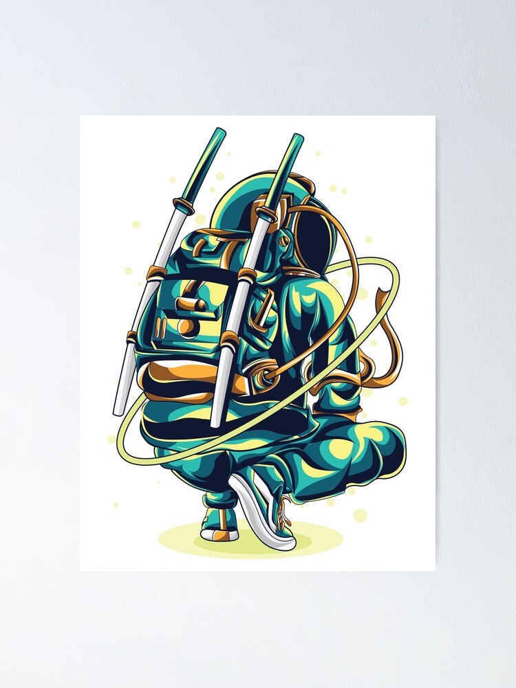 astronaut with katana sword poster by jonasandsarah redbubble astronaut with katana sword poster by jonasandsarah redbubble
