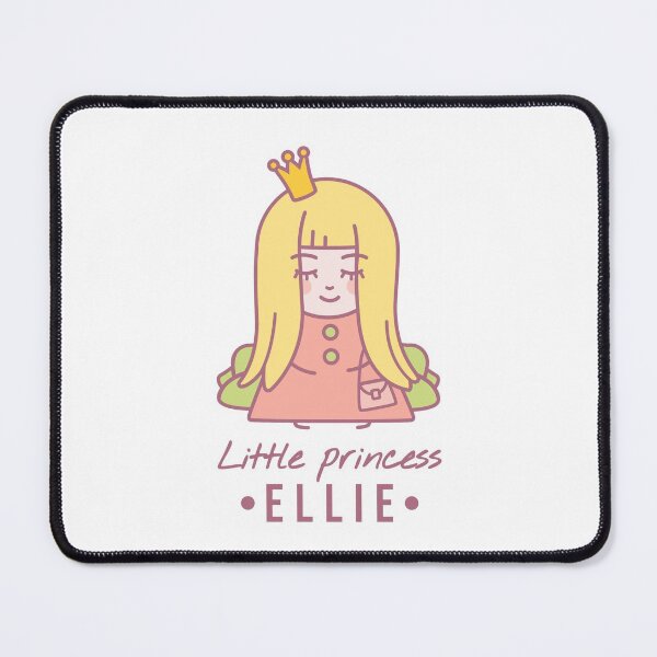 Item preview, Blonde girl with a crown on her head and a bag sits on the couch | Little princess Ellie designed and sold by AnnaRuz.