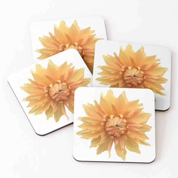 Item preview, Gold Dahlia Flower Still Life Floral Photography designed and sold by CottoVerdi.