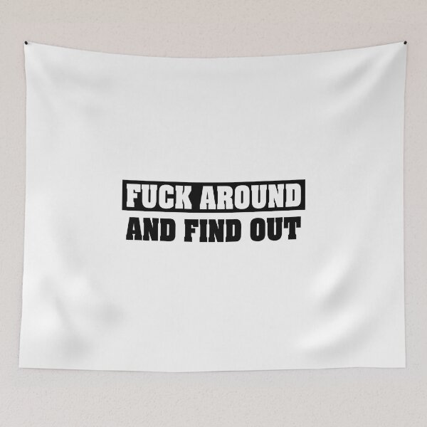 Item preview, Fuck Around And Find Out Essential Classic Sticker designed and sold by SW33TSP0T.