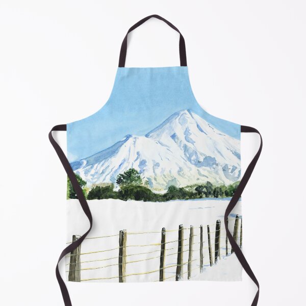 Item preview, Mount Taranaki - watercolor painting designed and sold by Karottenlotte.
