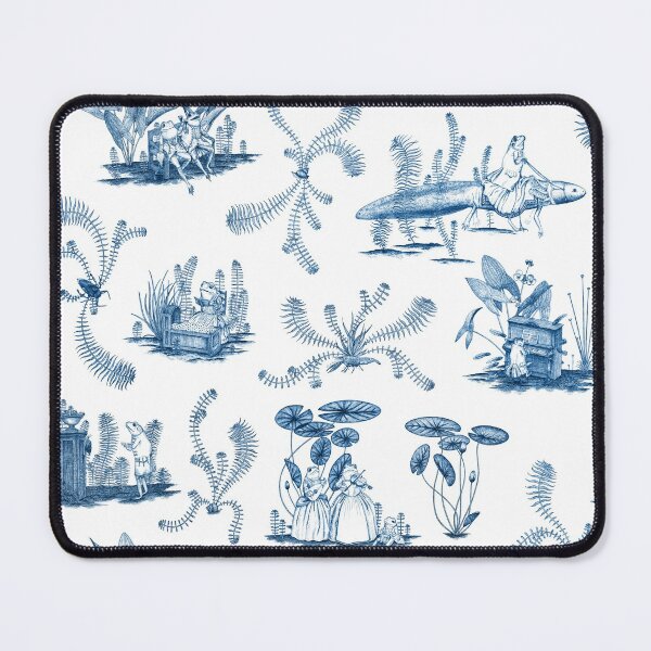 Item preview, Frog Toile (Blue) designed and sold by Vincent Briggs.