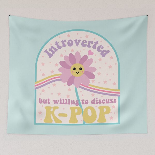 Item preview, Introverted but willing to discuss k-pop flower designed and sold by racharanha.