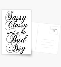 Sassy Classy and a bit Bad Assy Postcards