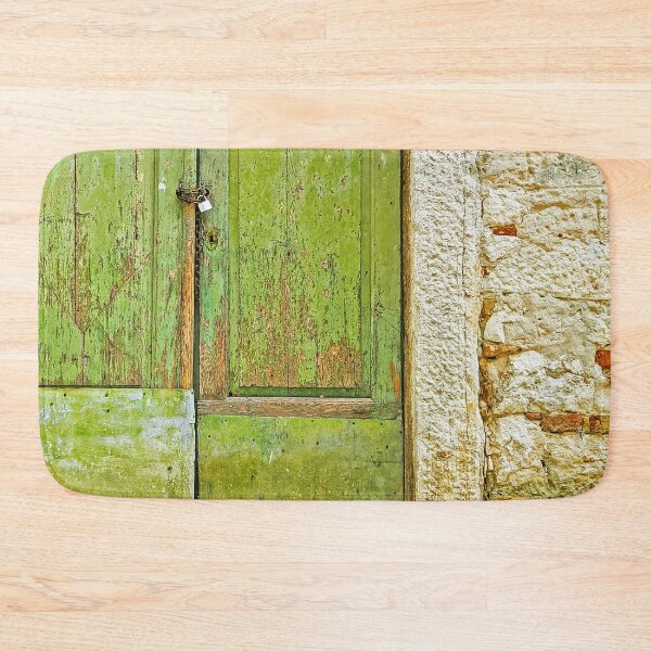 Item preview, Rustic Green Locked Door Detail designed and sold by kallyfactory.