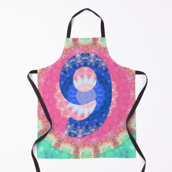 Item preview, Whimsical Lucky Number Nine 9 Mandala Art designed and sold by Sharon Cummings Art.
