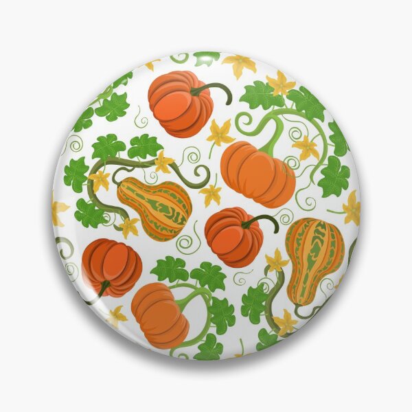 Item preview, Blooming pumpkins in a white background. designed and sold by Natalya Alexandrou.