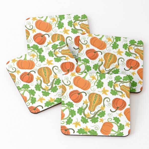 Item preview, Blooming pumpkins in a white background. designed and sold by Natalya Alexandrou.