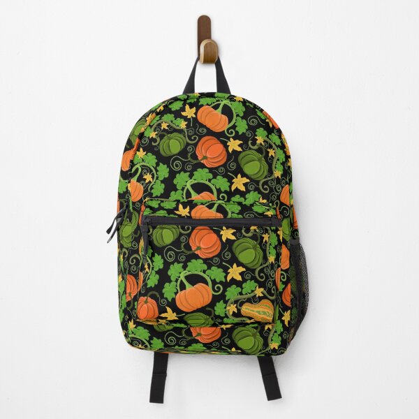 Item preview, Blooming pumpkins on a black background. designed and sold by Natalya Alexandrou.