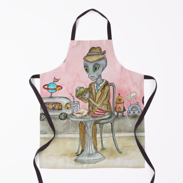 Item preview, Extraterrestrial Burger and Fries Guy designed and sold by Full Frog Moon.