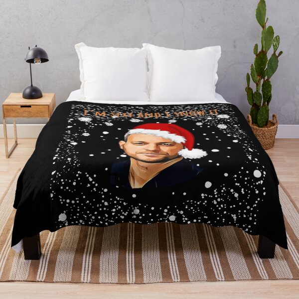 Item preview, Brett Sutton Doona Cover Merry Christmas design! I’m sexy and I snow it! designed and sold by HROC.
